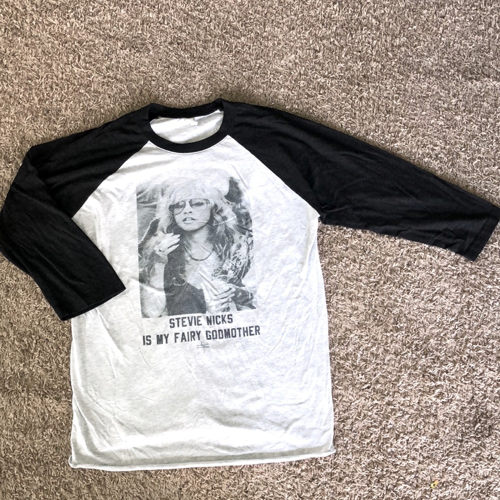 Graphic baseball tee